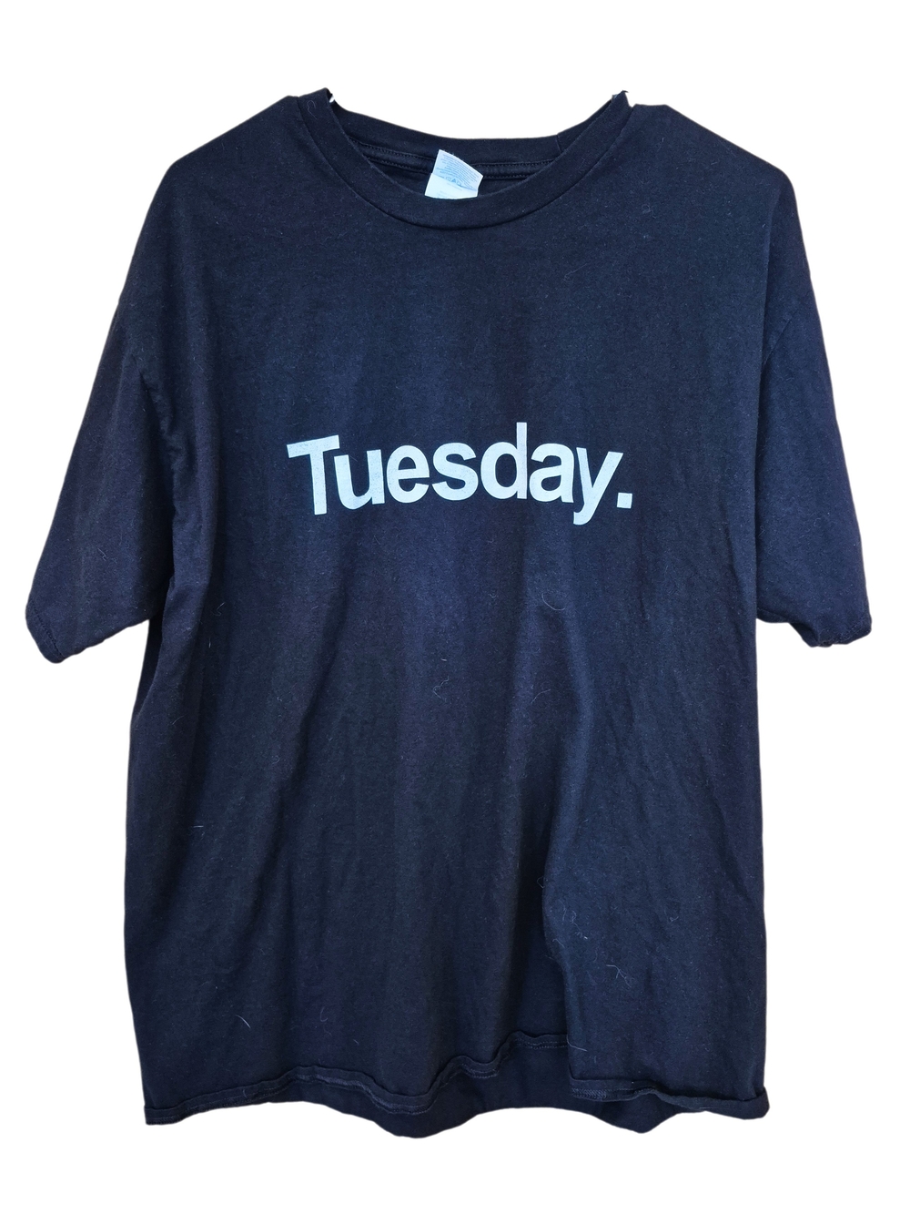 Port & Company Tuesday Graphic Tee XL Black Minimalist Short Sleeve T Shirt